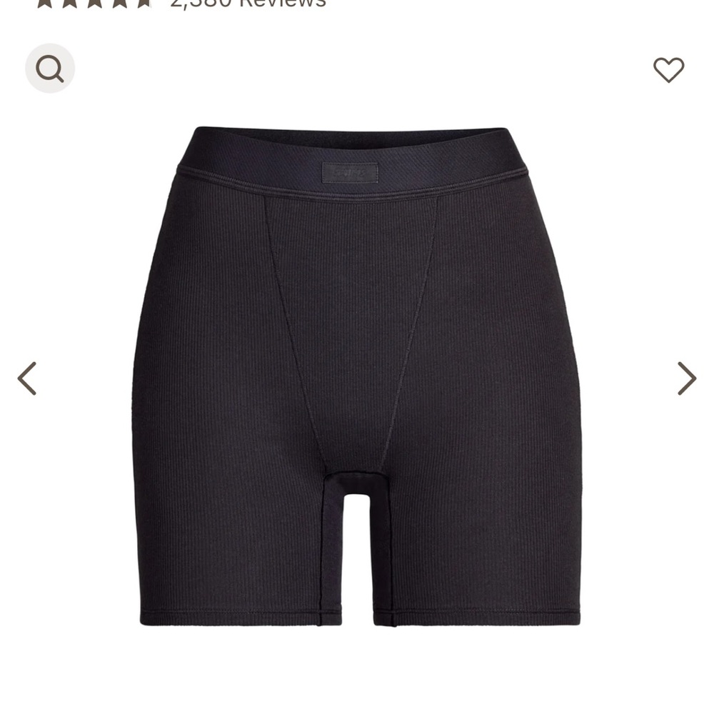 NWOT skims ribbed boxer color onyx